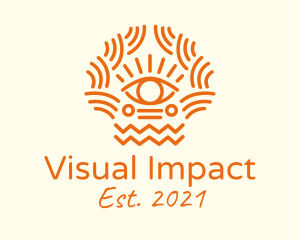 Tribal Eye Pattern  logo design