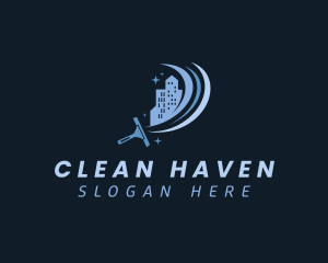 Clean Building Squeegee logo design