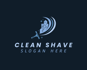 Clean Building Squeegee logo design