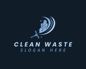 Clean Building Squeegee logo design