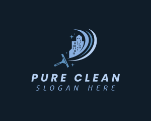 Clean Building Squeegee logo design