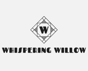 Geometric Art Deco logo design