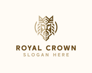 Medieval King Crown logo design