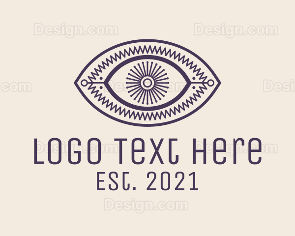 Aesthetic Tarot Eye Logo