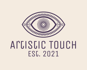 Aesthetic Tarot Eye logo design