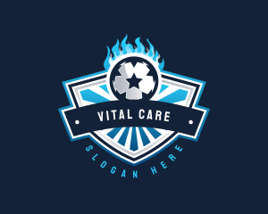 Soccer Football Star Logo