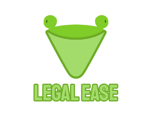 Abstract Green Frog Cone Logo
