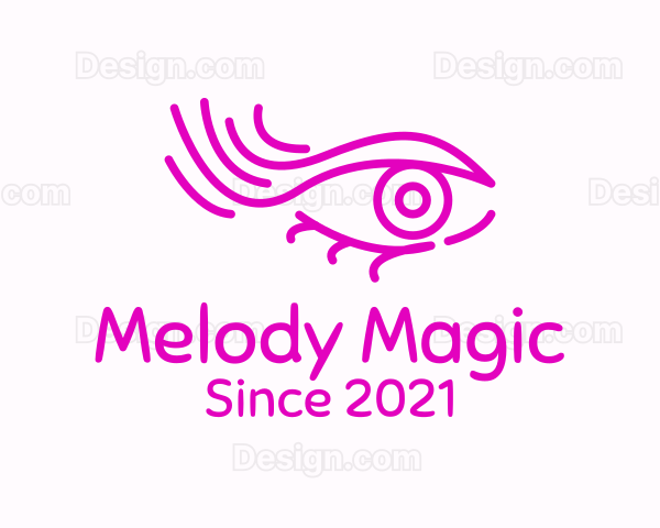 Pink Eye Outline Logo