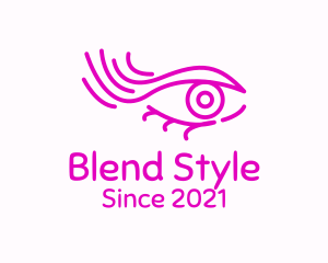 Pink Eye Outline logo design