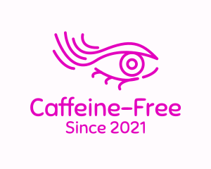 Pink Eye Outline logo design