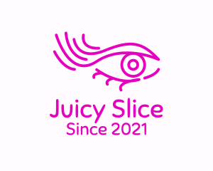 Pink Eye Outline logo design