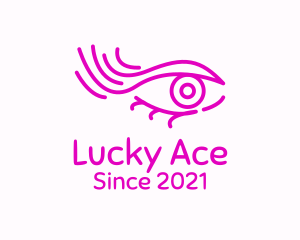 Pink Eye Outline logo design