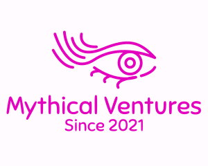 Pink Eye Outline logo design