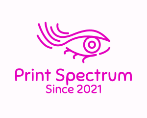 Pink Eye Outline logo design