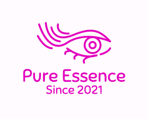 Pink Eye Outline logo design