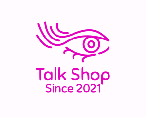 Pink Eye Outline logo design