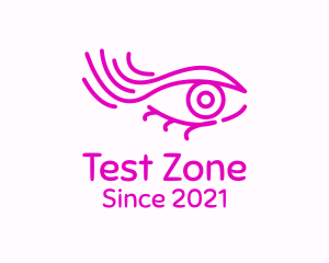 Pink Eye Outline logo design