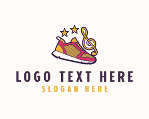 Star Clef Rubber Shoes  logo design