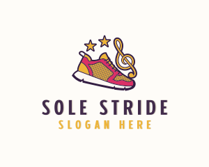 Star Clef Rubber Shoes  logo design