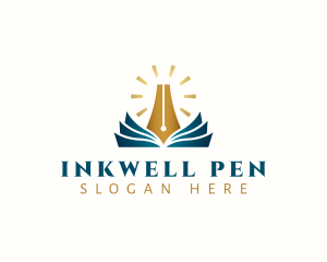 Writer Book Pen logo design