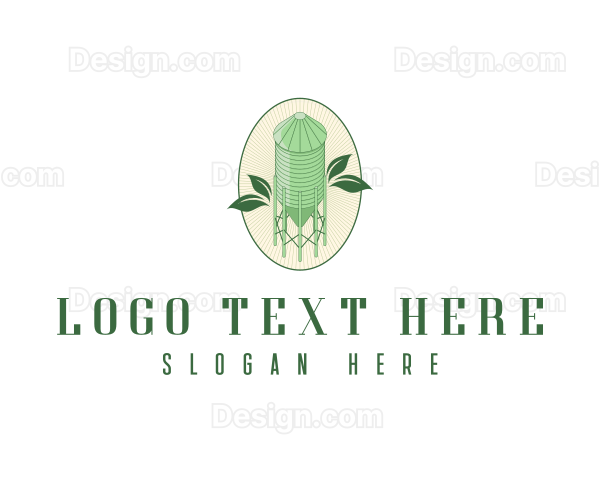 Agriculture Silo Farm Logo