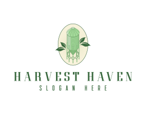 Agriculture Silo Farm logo design