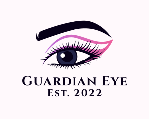 Glamorous Eye Makeup logo design