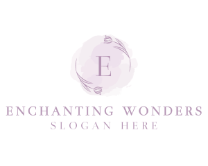 Beauty Floral Watercolor logo design