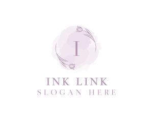 Beauty Floral Watercolor logo design