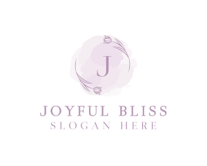 Beauty Floral Watercolor logo design