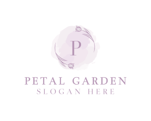 Beauty Floral Watercolor logo design