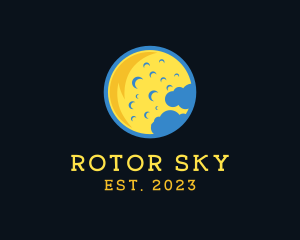 Sky Astronomy Moon  logo design