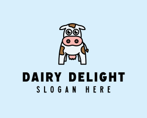 Cute Cow Dairy logo design