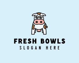 Cute Cow Dairy logo design