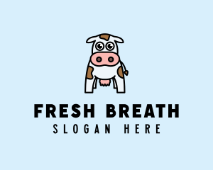 Cute Cow Dairy logo design