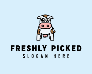 Cute Cow Dairy logo design