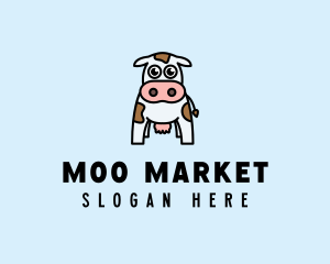 Cute Cow Dairy logo design