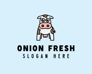 Cute Cow Dairy logo design