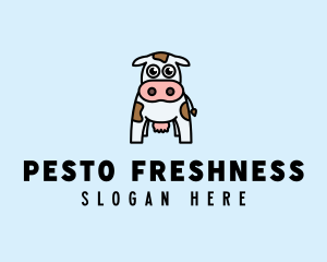 Cute Cow Dairy logo design