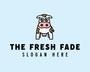 Cute Cow Dairy logo design