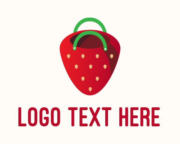 Strawberry logo example 3