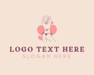 Woman Body Bikini logo design