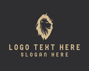 Gaming - Lion Safari Silhouette logo design