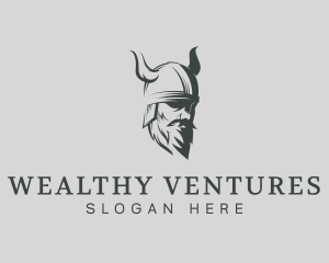 Viking Beard Man logo design