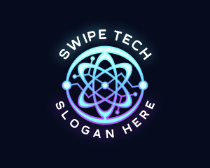 Tech Atom Chemistry logo design