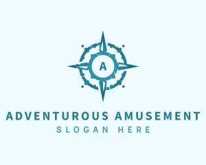 Adventure Compass Navigation logo design