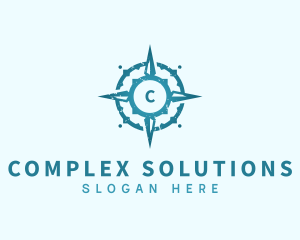 Adventure Compass Navigation logo design