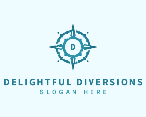 Adventure Compass Navigation logo design