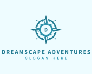 Adventure Compass Navigation logo design