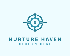 Adventure Compass Navigation logo design